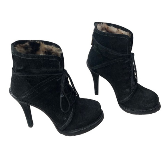 Elizabeth & James Fur-Lined Booties, Size 6 - Picture 1 of 5